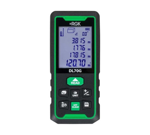 Лазерный дальномер с угломером RGK DL70G с поверкой 755733