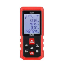 Лазерный дальномер с угломером RGK DL70 с поверкой 755702