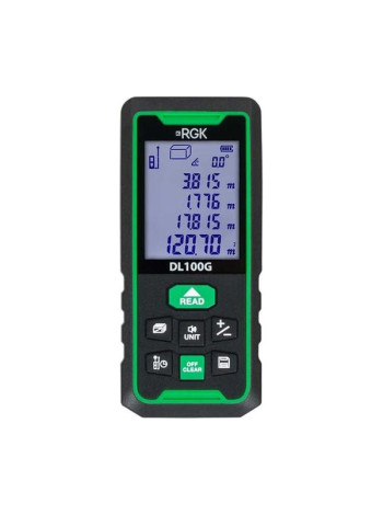 Лазерный дальномер с угломером RGK DL100G С ПОВЕРКОЙ 755740