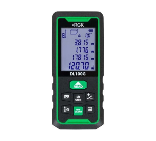 Лазерный дальномер с угломером RGK DL100G С ПОВЕРКОЙ 755740