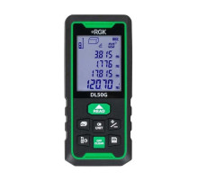 Лазерный дальномер с угломером RGK DL50G с поверкой 755726