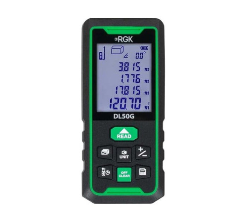 Лазерный дальномер с угломером RGK DL50G с поверкой 755726