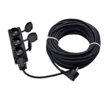 Силовой удлинитель Glanzen 3 гнезда, КГ 3x1,5, IP44 арт. EC-40-012 00-00006578