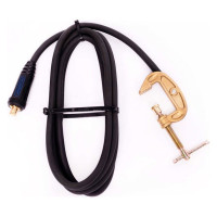 Комплект сварочного кабеля со струбциной заземления (5 метров, КГ 1x35, вилка 35-50) ЭНАРГИТ КЗС135-5-3550