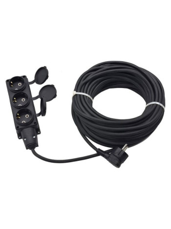 Удлинитель силовой Glanzen 3 гн. КГ 3x1,5 IP44 арт. EC-50-012 00-00006579