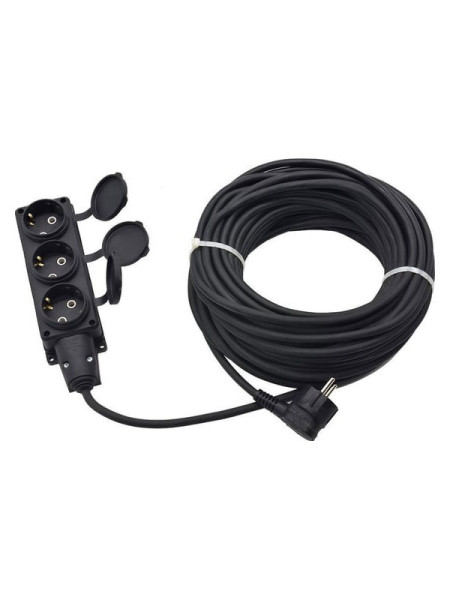 Удлинитель силовой Glanzen 3 гн. КГ 3x1,5 IP44 арт. EC-50-012 00-00006579