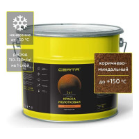 Краска Certa молотковая 3в1, по ржавичне коричнево-миндальный 10 кг KRGL1014