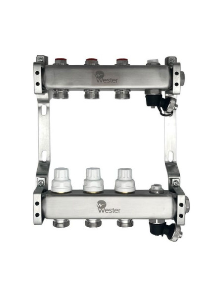 Коллектор нерж. Wester MUVS 1"-3/4 в сборе на 3 выхода 0-32-1602