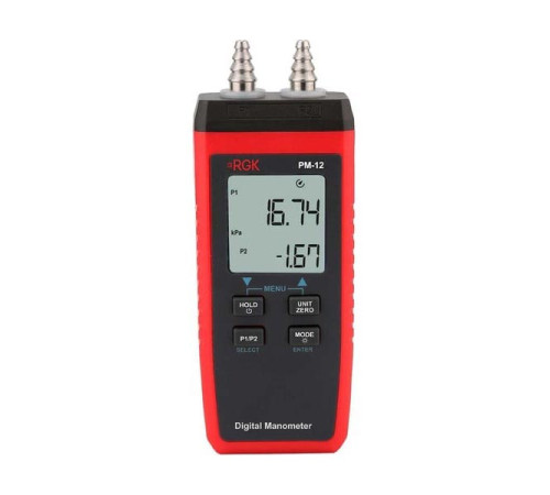 Цифровой манометр RGK PM-12 с поверкой 721395