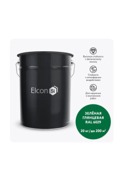 Грунт-эмаль 3 в 1 Elcon глянцевая зеленая RAL 6029 00-00750266