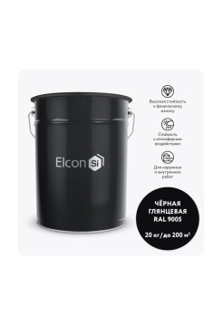 Грунт-эмаль 3 в 1 Elcon глянцевая черная RAL 9005 00-00750259