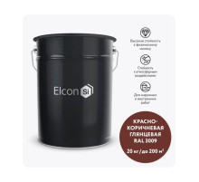 Грунт-эмаль 3 в 1 Elcon глянцевая красно-коричневая RAL 3009 00-00750263