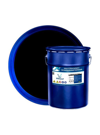 Краска фасадная Мицар АК-124 25 кг чёрная УТ000010796