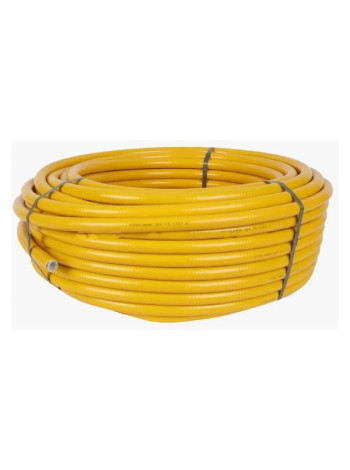 Гофрированная труба Stahlmannиз нерж.стали SS304 25A, отожженная в оболочке желтая, 30м, 2250030