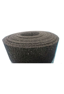 Покрытие из резиновой крошки ООО АМОРТЕКС 500x6000x10 мм, цвет чёрный, 0633