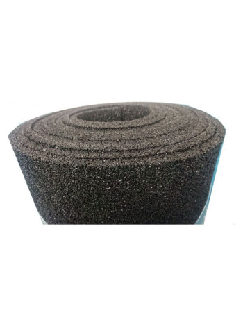 Покрытие из резиновой крошки ООО АМОРТЕКС 500x6000x10 мм, цвет чёрный, 0633