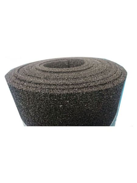 Покрытие из резиновой крошки ООО АМОРТЕКС 500x6000x10 мм, цвет чёрный, 0633