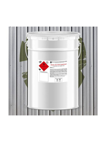 Эмаль ЗАГОРСКИЙ ЛАКОКРАСОЧНЫЙ ЗАВОД ХВ-518КВ защитная 20 кг ZLK08177