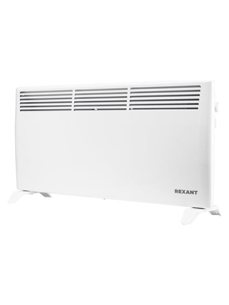 Электрический конвектор с механическим термостатом REXANT 2кВт, Х-нагревательный элемент, ножки 60-0117