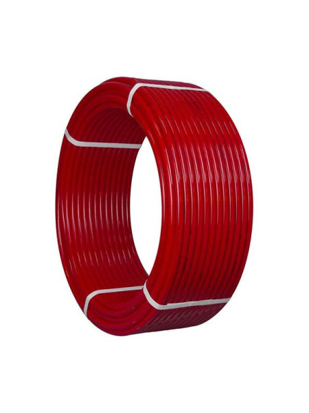 Труба из сшитого полиэтилена TEBO PEX с кислородным барьером EVOH 16x2.0мм (бухта 100 м) красная T-PE-X.Ox.16-2.0.К.100.RU