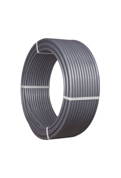 Труба из сшитого полиэтилена TEBO PEX с кислородным барьером EVOH 20x2.8мм SDR7,4 (бухта 100 м) серая T-PE-X.Ox.20-2.8.С.100.RU