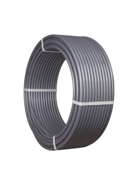 Труба из сшитого полиэтилена TEBO PEX с кислородным барьером EVOH 20x2.8мм SDR7,4 (бухта 100 м) серая T-PE-X.Ox.20-2.8.С.100.RU