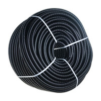 Труба гофрированная ЭРА FRHF GOFR4025FRHF черная, безгалогенная, трудногорючая, d40, с зондом, 25 м Б0068910