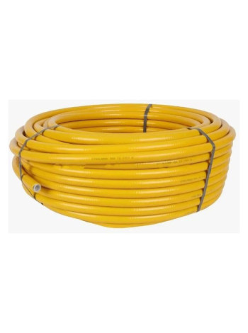 Труба гофрированная водопроводная из нержавеющией стали Stahlmann 25A, в желтой оболочке, отожженная, 5м 7726257