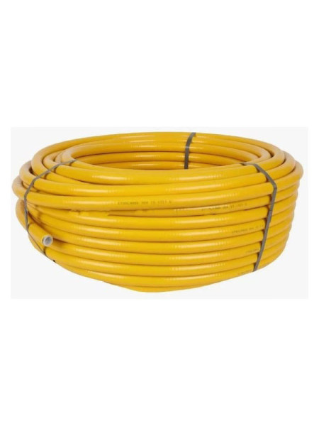 Труба гофрированная водопроводная из нержавеющией стали Stahlmann 20A, в желтой оболочке, отожженная, 5м 7726258