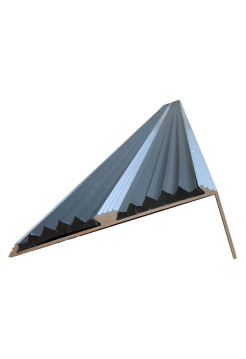 Алюминиевый монтажный уголок с резинкой ООО АМОРТЕКС 25_70мм 1,5 м 5 штук 9015