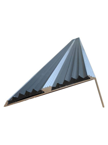 Алюминиевый монтажный уголок с резинкой ООО АМОРТЕКС 25_70мм 1,5 м 5 штук 9015