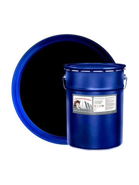 Износостойкая краска для бетонных полов ЛЕНИНГРАДКА АК-114 , 25 кг черный УТ000010795