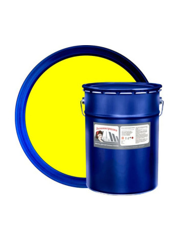 Износостойкая краска для бетонных полов ЛЕНИНГРАДКА АК-114 ,25 кг желтый УТ000010068