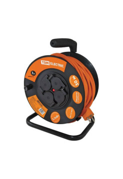 Силовой удлинитель TDM УКз16-004 IP44, 4 места/30м, ПВС 3х1,5 SQ1301-0541