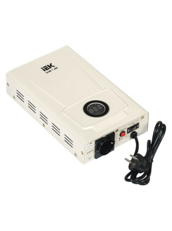 Однофазный стабилизатор напряжения IEK, настенный 1кВА SLIM IVS22-1-001-09