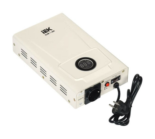 Однофазный стабилизатор напряжения IEK, настенный 1кВА SLIM IVS22-1-001-09