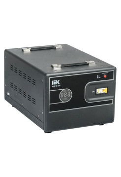 Однофазный стабилизатор напряжения IEK, переносной 10кВА HUB IVS21-1-010-13