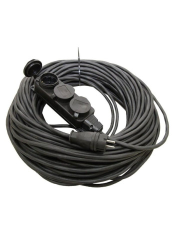 Удлинитель-шнур TDM силовой каучук УШз16-103 IP44 3 гнезда с/з, 40м КГ 3х1,5 SQ1302-0349