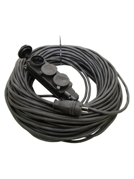 Удлинитель-шнур TDM силовой каучук УШз16-103 IP44 3 гнезда с/з, 40м КГ 3х1,5 SQ1302-0349
