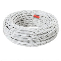 Ретро провод TDM "Эко" 3x1,5 витой ГОСТ белый 50м SQ2801-0103