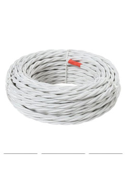 Ретро провод TDM "Эко" 3x1,5 витой ГОСТ белый 50м SQ2801-0103