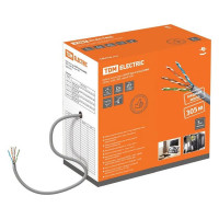 Кабель TDM витая пара народный U/UTP Cat 5e 4х2х24AWG 305м PVC, серый SQ0107-0116