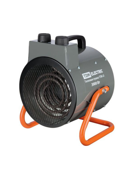 Тепловая пушка TDM тпк-о, 3 квт, круглый корпус, терморегулятор, SQ2520-0110