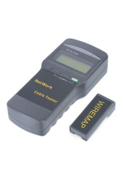 Тестер для витой пары c LCD дисплеем Cabeus (SC8108) CT-LCD-RJ45