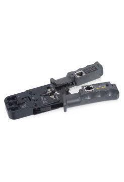 Обжимной инструмент Cabeus HT-022) 3 в 1, для RJ-45, RJ-11/12, с тестером для витой пары HT-2010NT