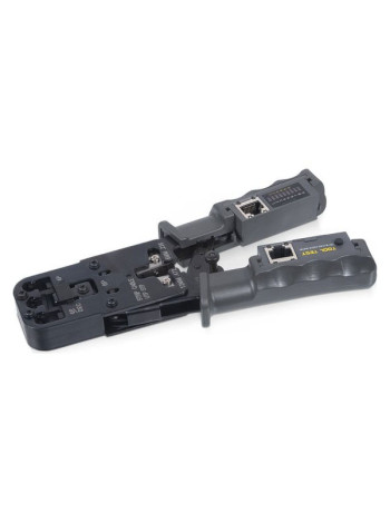 Обжимной инструмент Cabeus HT-022) 3 в 1, для RJ-45, RJ-11/12, с тестером для витой пары HT-2010NT