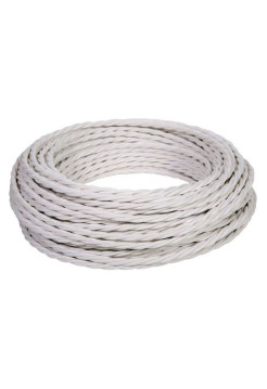 Витой провод iTOK Ретро, ПВХ, ПуГВнг(А)-LS 3x1,5, ГОСТ, белый (30 метров) GE70151-01 i-KPP-PUGVNG-LS-RETRO-315-30-WH