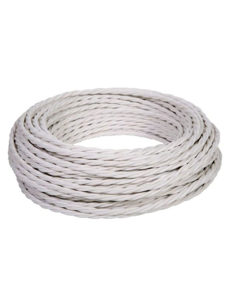 Витой провод iTOK Ретро, ПВХ, ПуГВнг(А)-LS 3x1,5, ГОСТ, белый (30 метров) GE70151-01 i-KPP-PUGVNG-LS-RETRO-315-30-WH