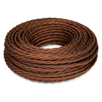 Витой провод iTOK Ретро, ПВХ, ПуГВнг(А)-LS 3x1,5, ГОСТ, шоколад (30 метров) GE70151-17 i-KPP-PUGVNG-LS-RETRO-315-30-CH