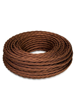 Витой провод iTOK Ретро, ПВХ, ПуГВнг(А)-LS 3x1,5, ГОСТ, шоколад (30 метров) GE70151-17 i-KPP-PUGVNG-LS-RETRO-315-30-CH
